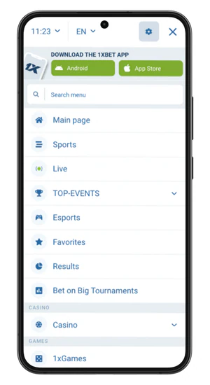 1xbet account login