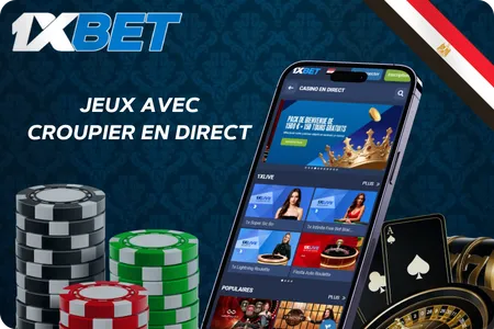 1xBet Jeux avec croupier en direct