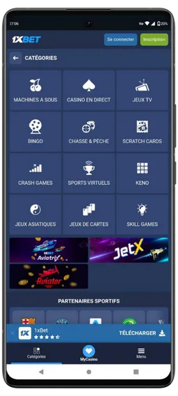 Connexion compte 1xBet